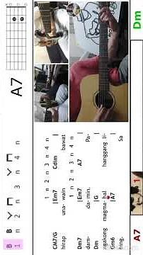 Bato Sa Buhangin - Cinderella - Guitar Chords & Lyrics - Intermediate Guitar Version 2/4 @TeacherBob