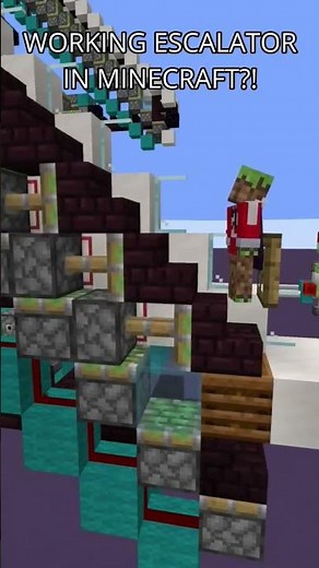 Working Escalator in Minecraft – Because Stairs Are Overrated 😂