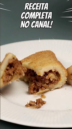 Risole de Carne Salgado de Lanchonete! Massa Profissional Leve e Recheio Delicioso! #lanchefacil