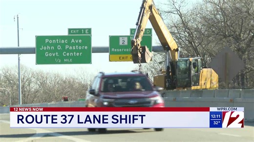 RIDOT: Lane shifts coming to Route 37
