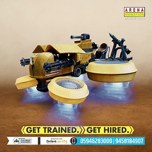 Your Imagination Just Got an Upgrade! Watch creativity soar as imagination turns into a flying beast of power and precision.🚀✨ At Arena Animation, we don’t just teach 3D — we launch futures! In our latest visual, watch how a simple vehicle transforms into a powerful flying weapon — symbolizing how ordinary ideas can evolve into extraordinary creations with the right training. Our 3D Animation & VFX course is designed to fuel your creativity, sharpen your skills, and prepare you for the booming 