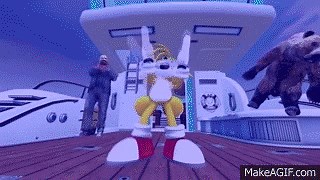 Sonic in JAWS 4 Million views special! on Make a GIF