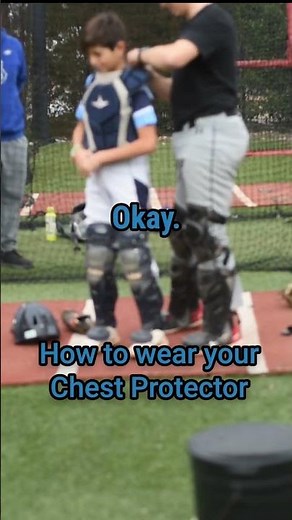 How to wear your chest protector | Properly wear your catcher’s chest protector