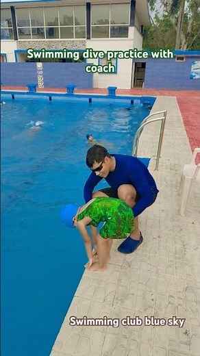 Swimming dive practice in the pool # swimming dive technique for kids # swimming tips