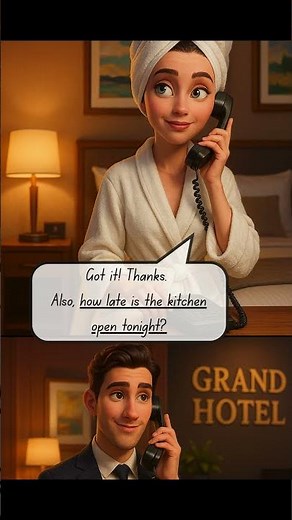 Hotel Room Service Call #learnenglish #englishbeginners #englishconversation