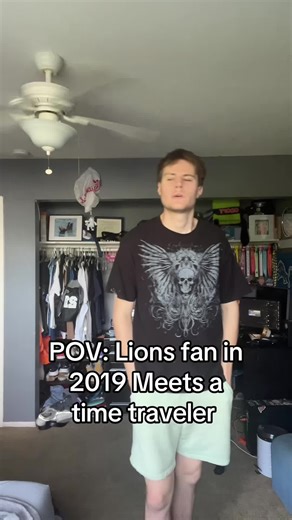 Lions Fan Meets Time Traveler in 2019