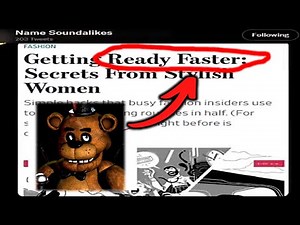 I can't stop laughing at FNAF name soundalikes...