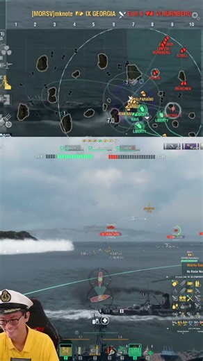 It’s a Ménage à Trois! 💥 Triple Bump Highlight | World of Warships #shorts