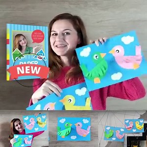 1.9M views · 18K shares | Cute paper Bird Picture If you love crafts like this one check out my new book at https://craftingwithreny.com/ thank so much!  | Paper Magic | Facebook