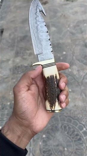 Handmade Damascus Steel Hunting Knife For Sale || Whatsapp: +923187968649 #foryou #damascussteel