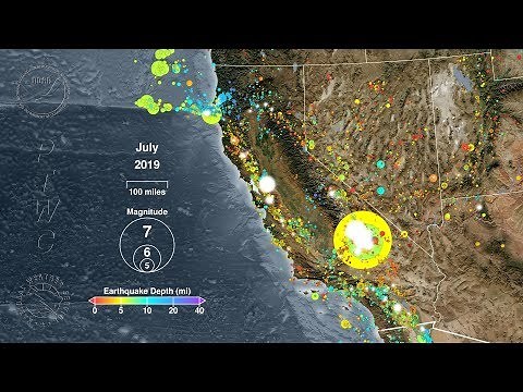 Earthquakes of California: 1989 - 2019