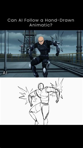 Hand-Drawn vs. AI - Same Scene, Same Timing #ai #animation #seedance2 #toonboom #shorts