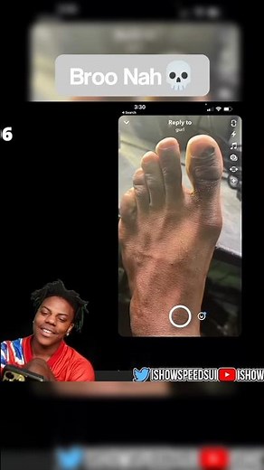 ishowspeed sends feet pics