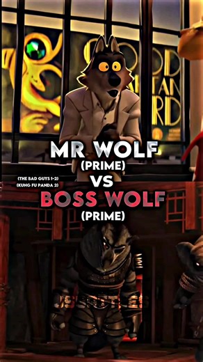 Mr Wolf vs Boss Wolf #mrwolf #bosswolf #thebadguys #kungfupanda #jsbattles