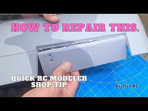 How to repair foam hinge on RC Plane