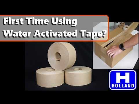 First Time Using Water Activated Tape