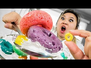 I made Giant Froot Loops Cereal