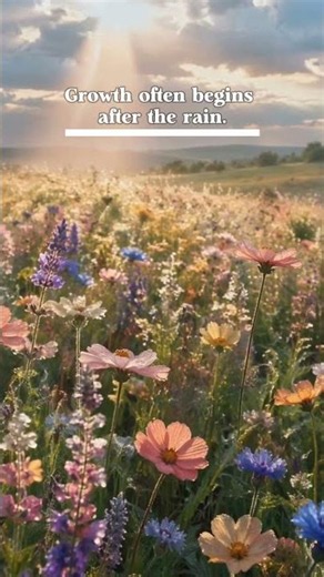 Wildflower Field After Rain 🌼🌧️