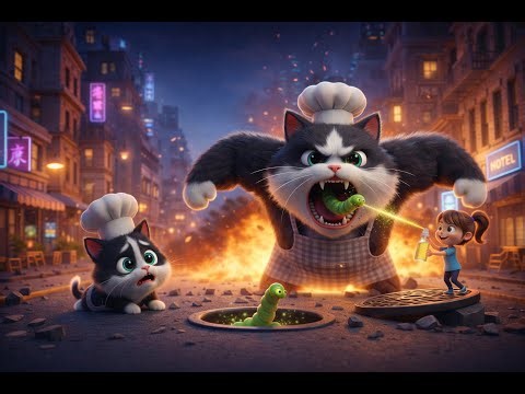 Biscuit's Monster Transformation! 😾🐛 | AI Animation