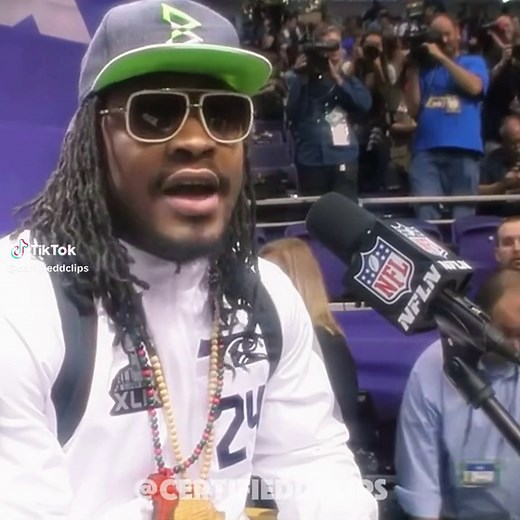 I'm Just Here So I Won't Get Fined – Marshawn Lynch Quote
