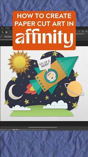Create a Paper Cut Collage in Affinity 3 with Real Cut Paper Shapes & Textures #affinity #affinity3
