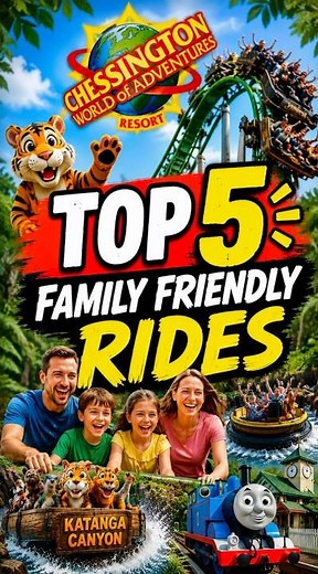 Chessington top 5 family friendly rides #themepark #rides #fun #holiday #adventure #kids #attraction