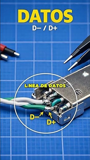 diagrama cable usb #aprendeelectronica #electronics #diy
