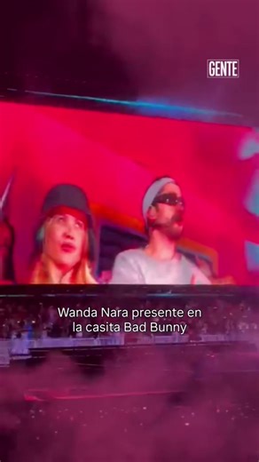 Wanda Nara Brilla en el Show de Bad Bunny