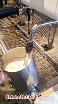 HOW TO MAKE A LATTE !!!!!