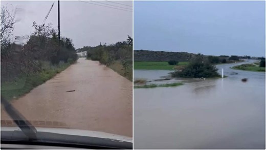Fire crews pump out flooded premises as storms hit Cyprus (videos)