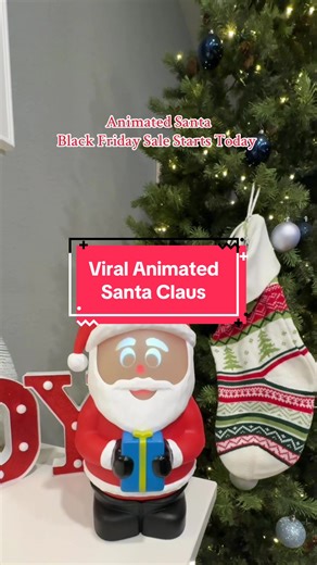 The viral animated Santa Claus is back in stock. My kids get so excited when he comes out every year. Get yours now before it sells out again. #santa #santaclaus #christmasdecor #tiktokshopblackfriday #tiktokshopcybermonday