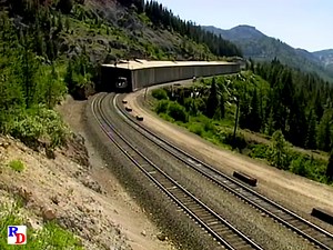 67K views · 6.3K reactions | Amtrak's California Zephyr in and out of snowshed #47. From the Pentrex show "Donner Pass Combo: Battle for Donner Pass & Across Donner Summit" https://rfd.video/DonnerCombo #donnerpass #donnerpasstunnels #amtrak #amtraktrain #amtraktrain | Railfan Depot | Facebook