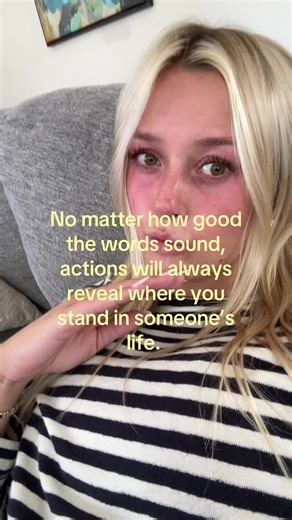 Actions Reveal True Standing in Life