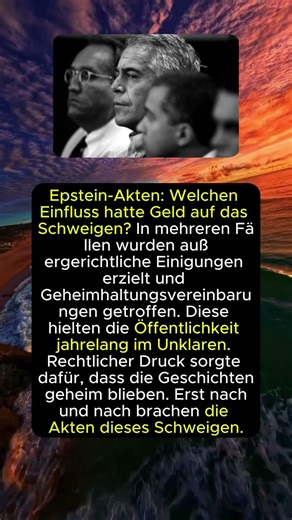 Epstein Files: What Role Did Money Play in the Silence?