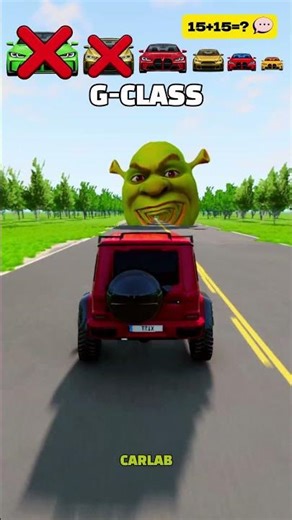 Big & Small Cars and Shrek Open Mouth