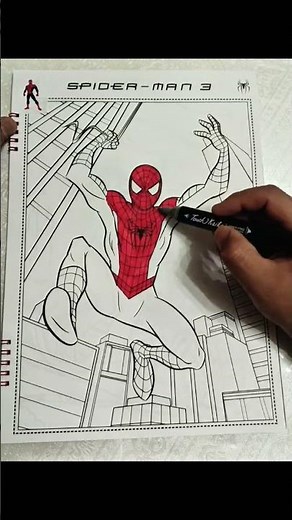 "Spider-Man Coloring Page for Kids"