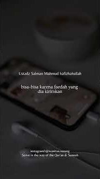 ustadz Salman Mahmud hafizhahullah (Wanita berbagi faedah di media sosial)
