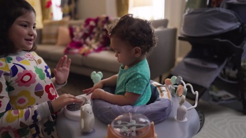 Cosco Kids Simple Fold Folding High Chair for Babies and Toddlers (from 6 Months to 50 lbs) Simple Fold Deluxe with 3-Position Tray, Portable High Chair, Monster Syd