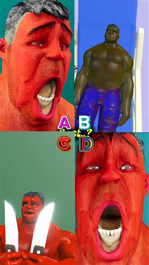 he best episodes of the Green and Red Hulk battles 😱 ! p4 #shorts #animation #hulk