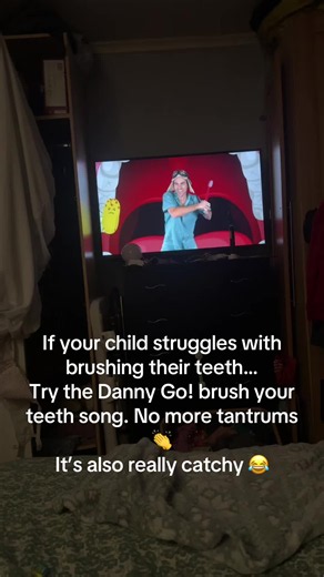 Danny Go! To the rescue 👏 literally the ONLY thing that gets my toddler to brush his teeth without a meltdown!! #dannygo #brushingteeth #toothbrush #toddlerlife #parenthood