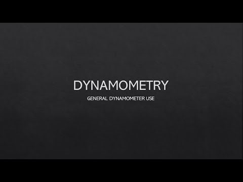 General Dynamometer Use