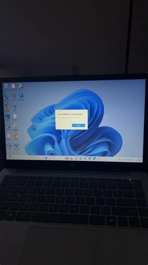 Hp computer low battery 11%￼