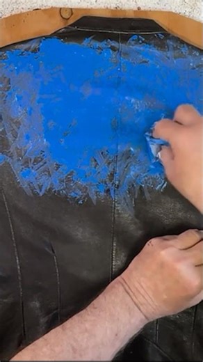 How to Paint Custom Leather USA Stars & Bars Jacket 1 #vest #leatherjackets #art #bikerjacket