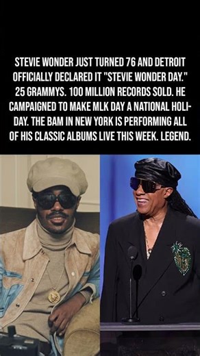 Stevie Wonder Just Turned 76 — And Detroit Made Him His Own Holiday! 🎂👑🎵