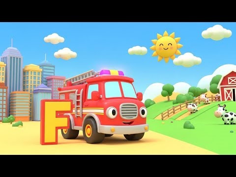 ABC Vehicles Song for Kids | Learn Letters & Fun Vehicle Nursery Rhymes 🚦🚗🎶👶