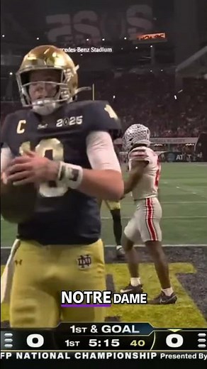 Notre Dame Scores Touchdown! Epic Football Moment!