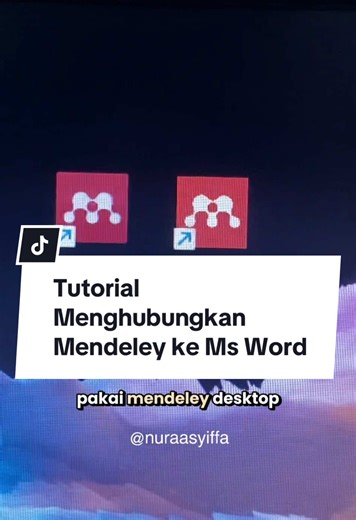 Tutorial Menghubungkan Mendeley ke Microsoft Word