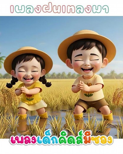เพลง แมงจีนูน ฝนเทลงมา น้องพราว #เพลงเด็ก #เพลงแมงจีนูน #เพลงอนุบาล