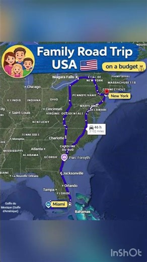 🚗🇺🇸 Family road trip: New York → Miami ... on a budget