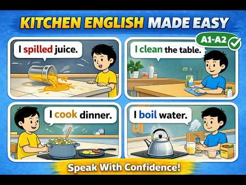 Kitchen English Conversation | Real Life Daily Sentences for Beginners